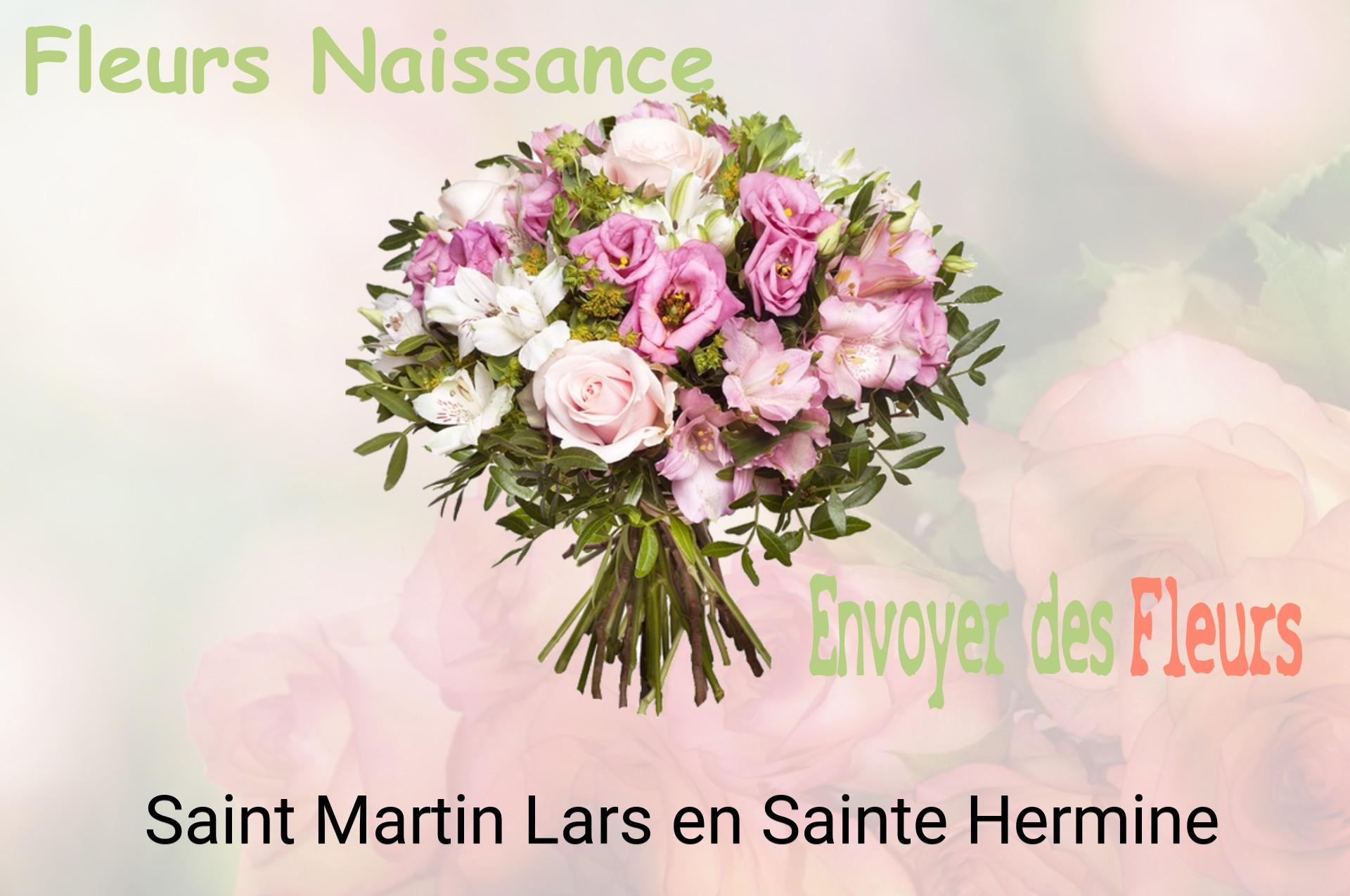 Bouquet de fleurs de naissance livré à Saint-Martin-Lars-en-Sainte-Hermine